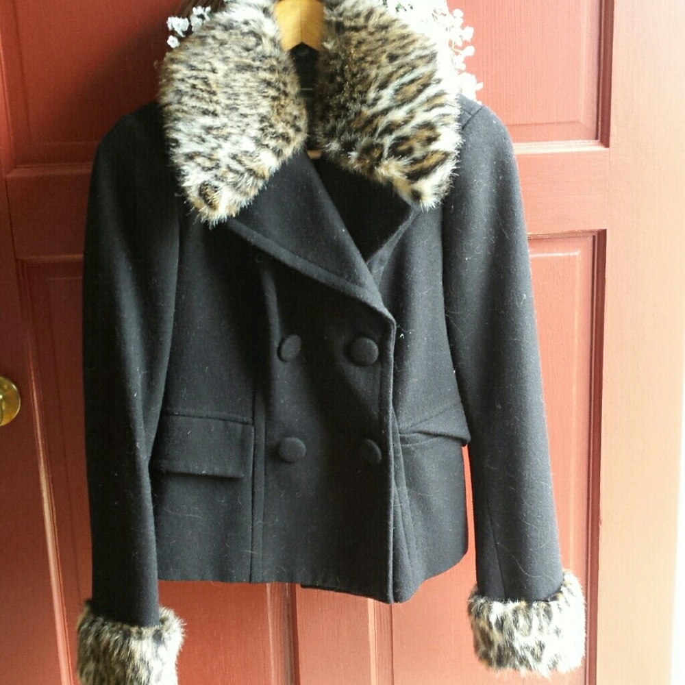 INC Jacket Coat Black SM
